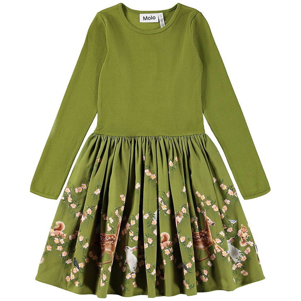 Molo Kjole - Rib - Casie Warm - Argyle Forest