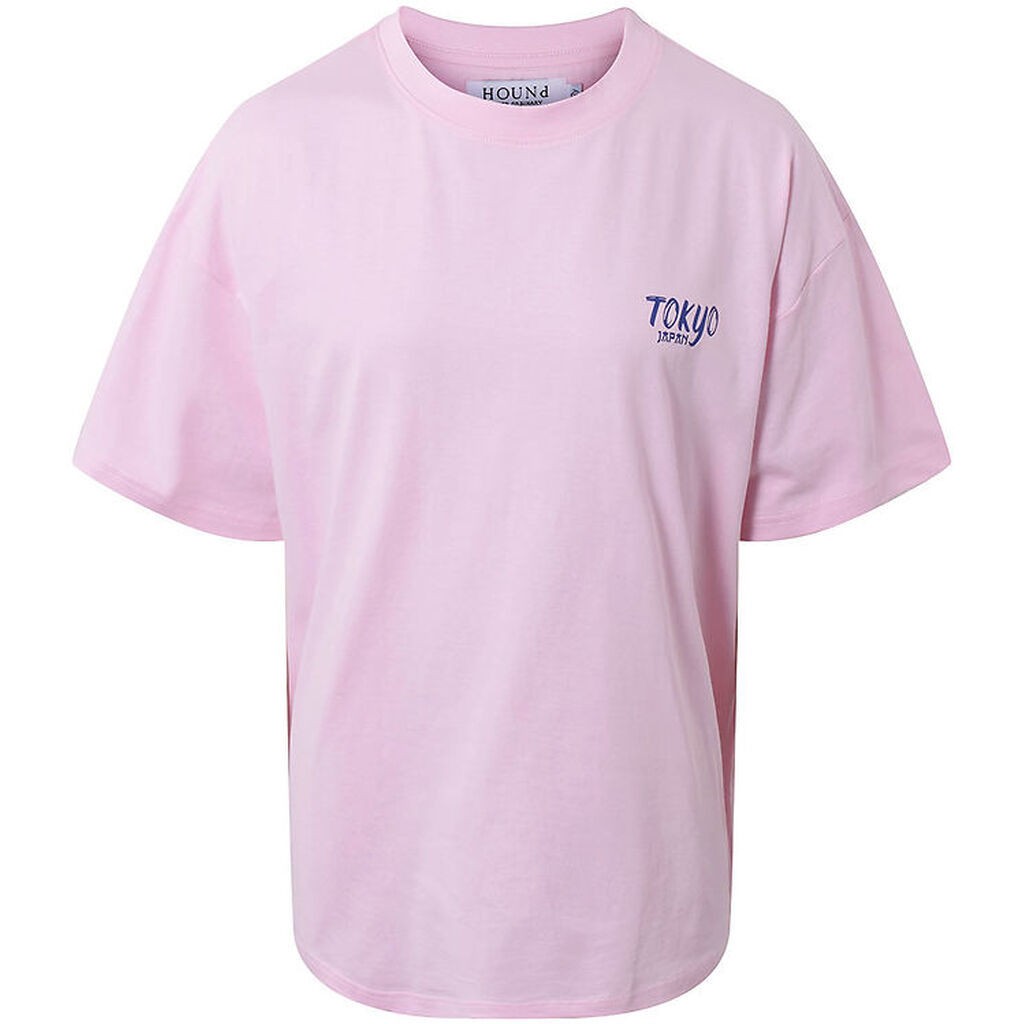 Hound T-shirt - Oversized - Light Pink