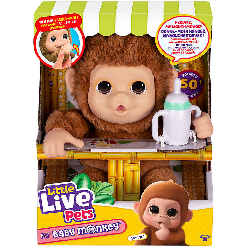 Little Live Pets Interaktiv Bamser - My Baby Monkey - Mango