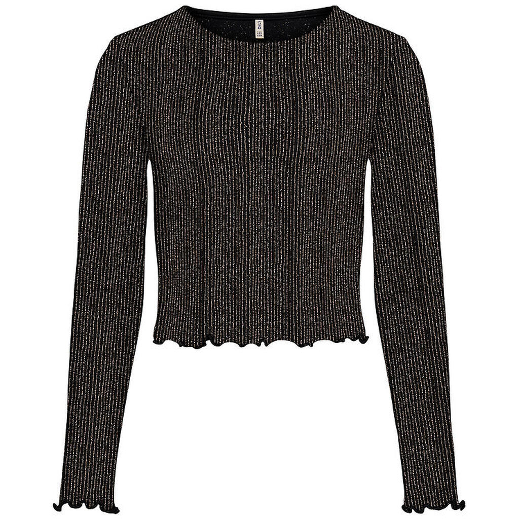 Kids Only Bluse - KogQueen - Black/Lurex Rose Gold/Stripe