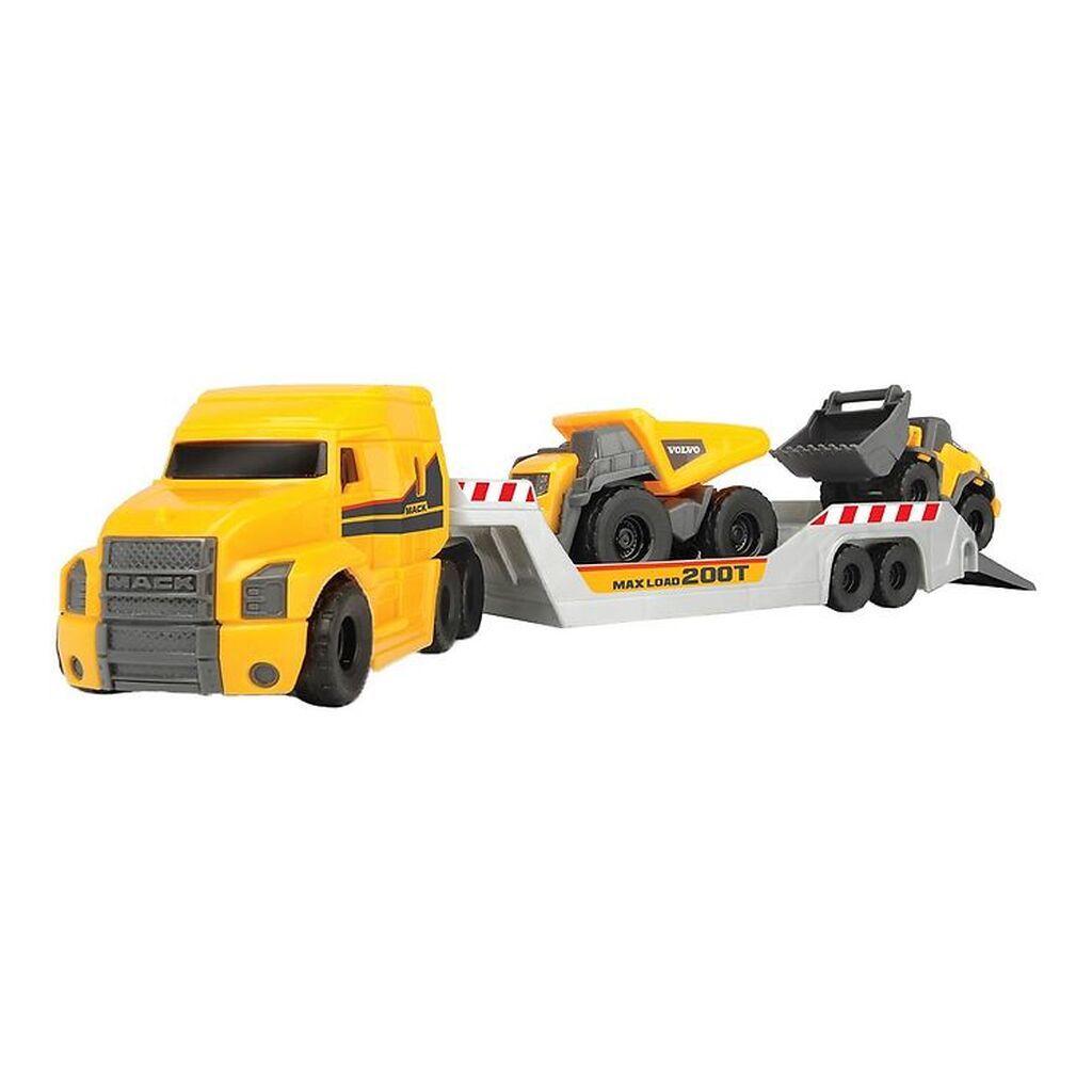 Dickie Toys Lastbil m. Arbejdsbiler - Mack/Micro Builder Truck