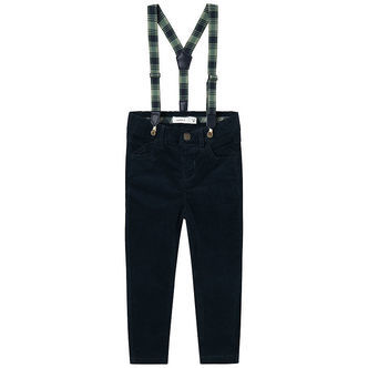 Name It Fløjlsbukser m. Seler - NmmRyan - Dark Sapphire