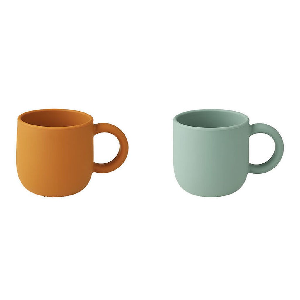 Liewood Kopper - Silikone - 2-Pak - Merce - Mustard Peppermint