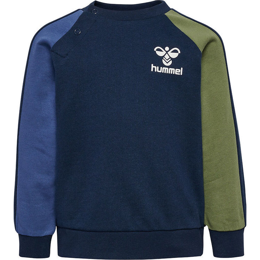 Hummel Sweatshirt - hmlAssym - Black Iris m. Logo