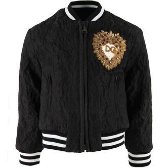 Dolce & Gabbana Bomberjakke - Sort Blonde m. Patch
