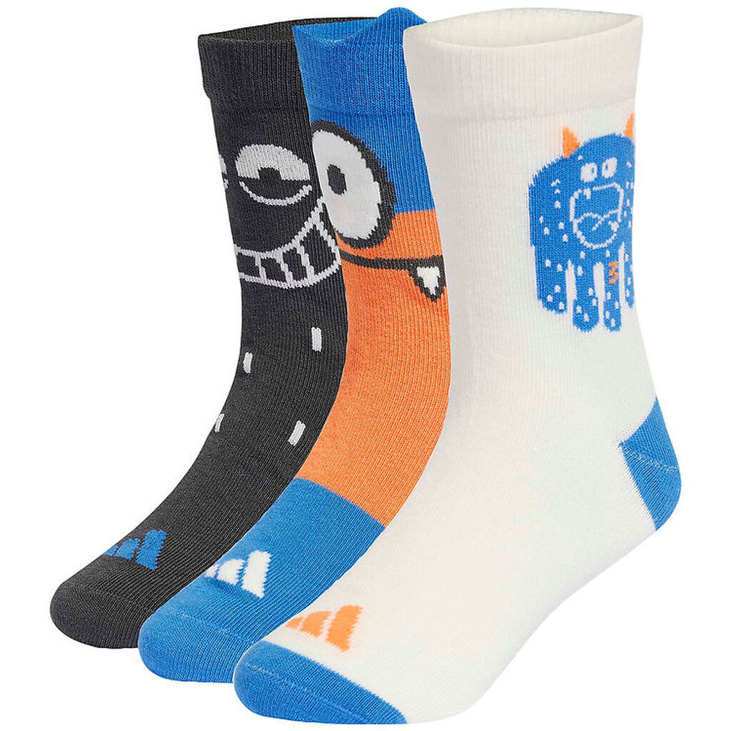 adidas Performance Strømper - 3-pak - Ray Blue/Grey Six/Off Whit