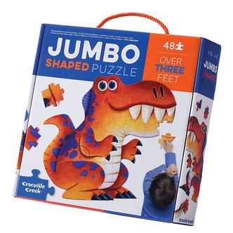 Crocodile Creek Puslespil - 48 Brikker - Jumbo Dinosaur
