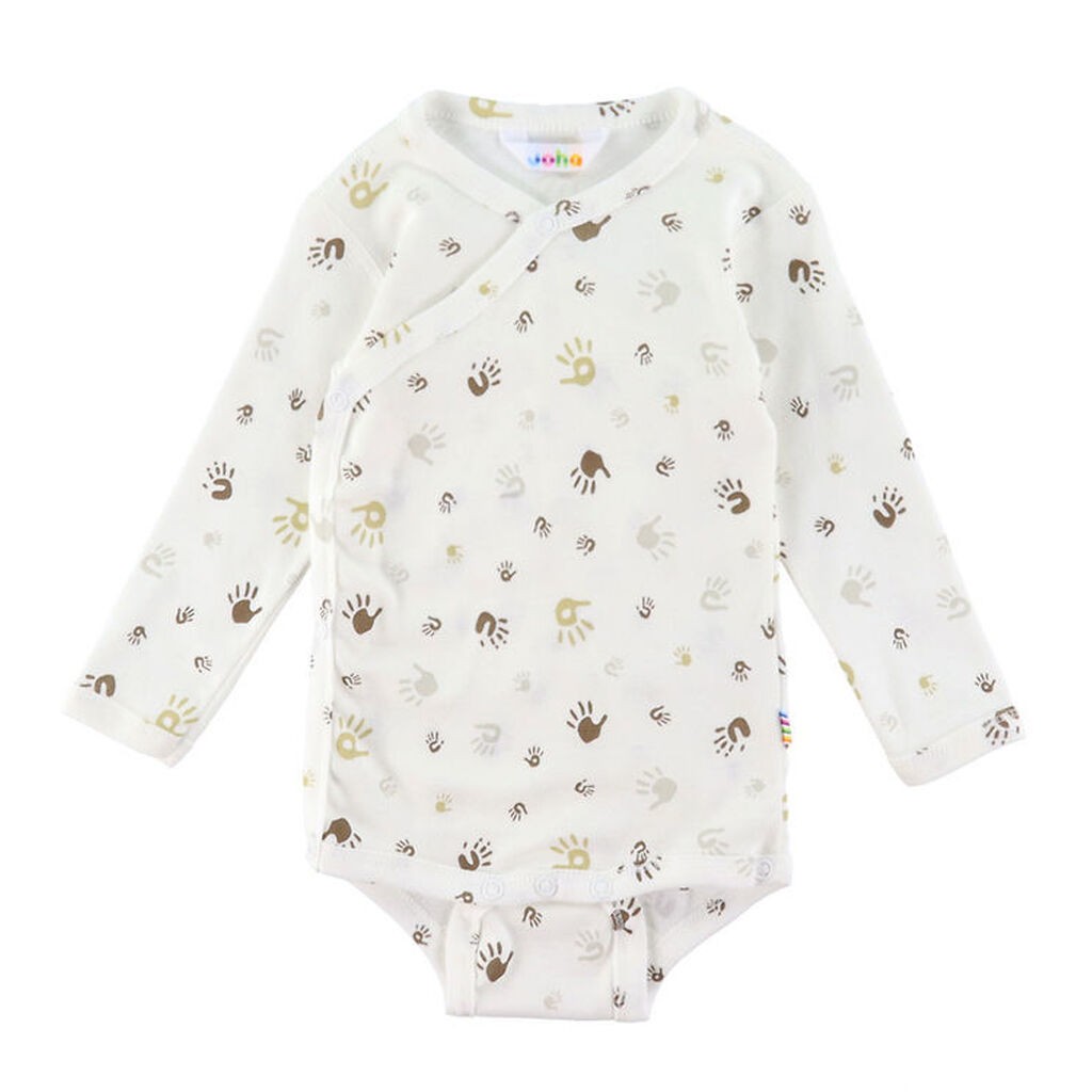 Joha Slå-om Body l/æ - Off White m. Print
