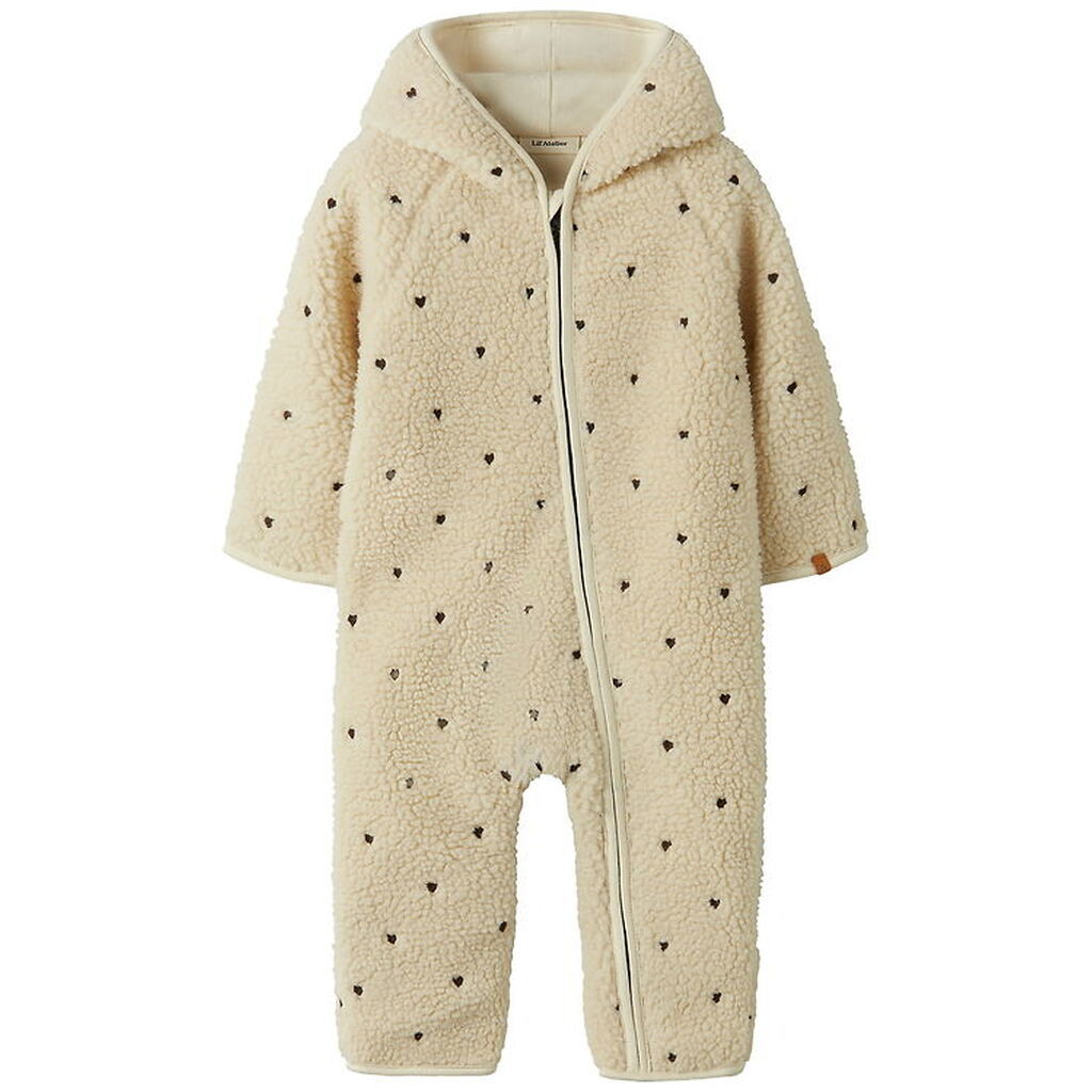 Lil' Atelier Køredragt - Teddy - NbnNalo Loose - Turtledove/Hear