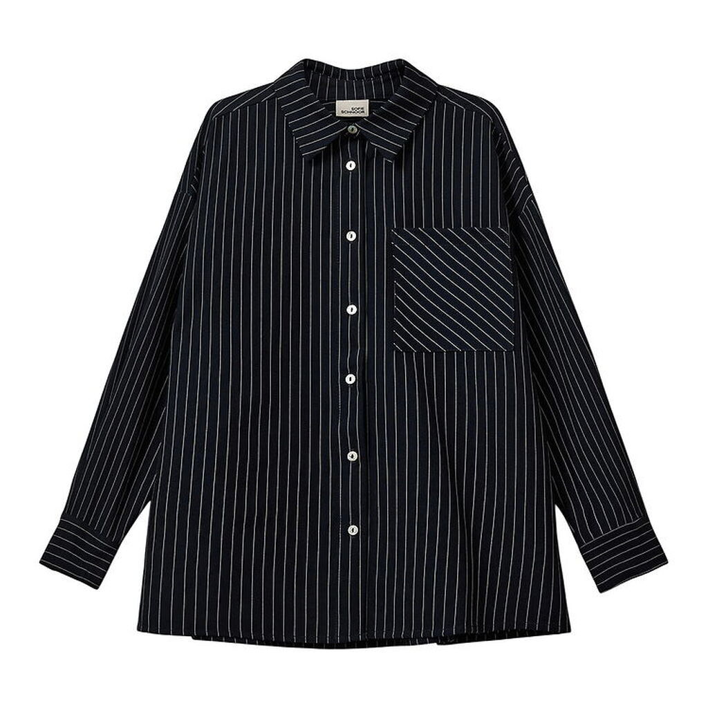 Sofie Schnoor Skjorte - KaliaSy - Dark Navy m. Striber