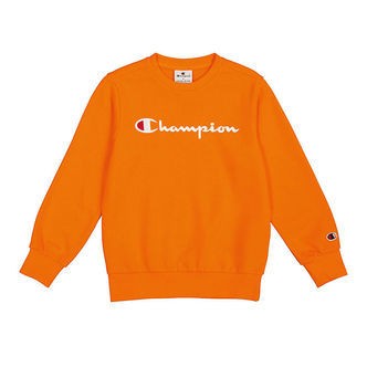Champion Sweatshirt - Crewneck - Orange m. Logo