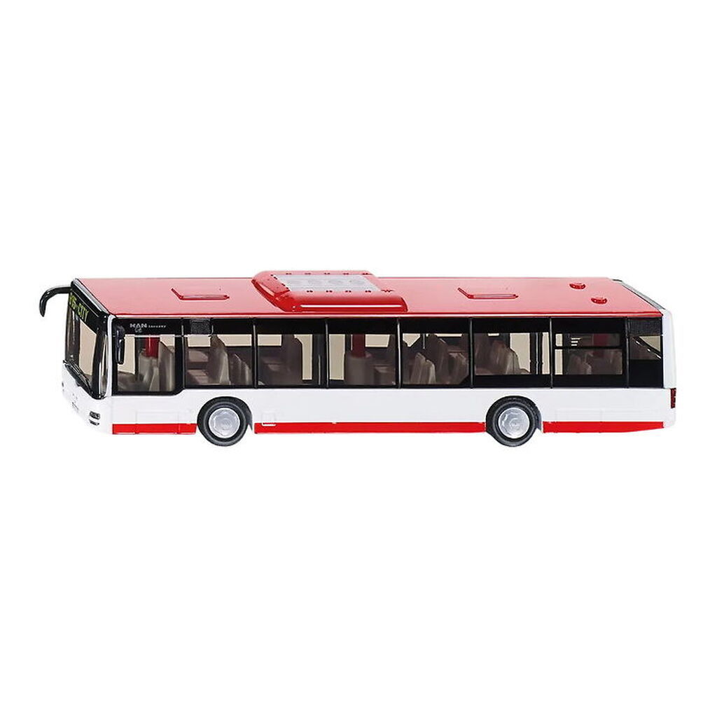 Siku Bus - MAN Lion's City Stadtbus - 1:50 - Rød/Hvid/Sort
