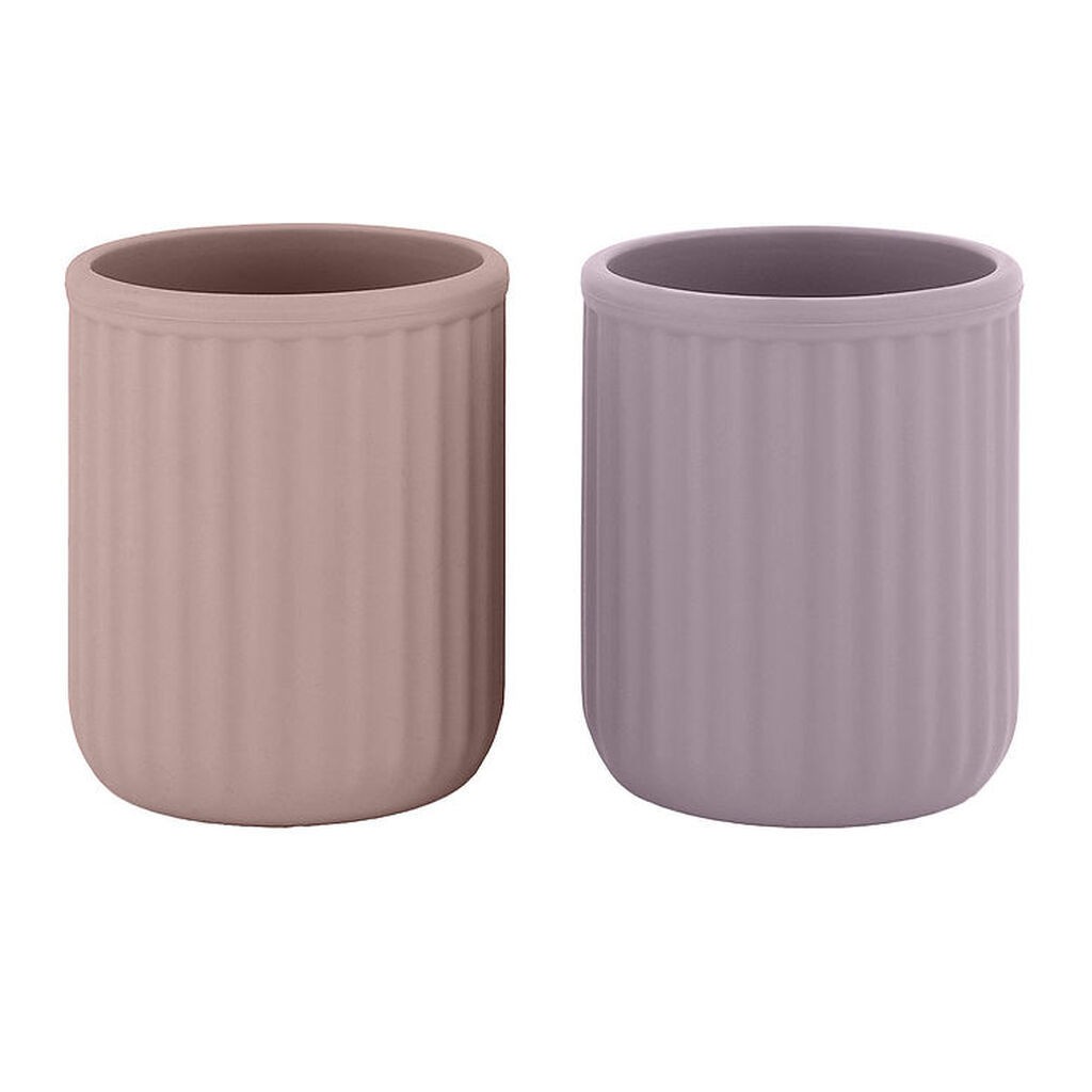 Mikk-Line Kopper - 2-pak - Silikone - Nirvana/Adobe Rose