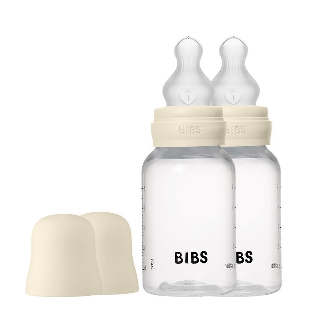 Bibs Sutteflaske - 2-pak - 150 ml - PP/Silikone - Ivory