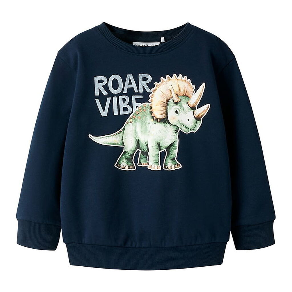 Name It Sweatshirt - NmmSilas - Navy Blazer m. Dino