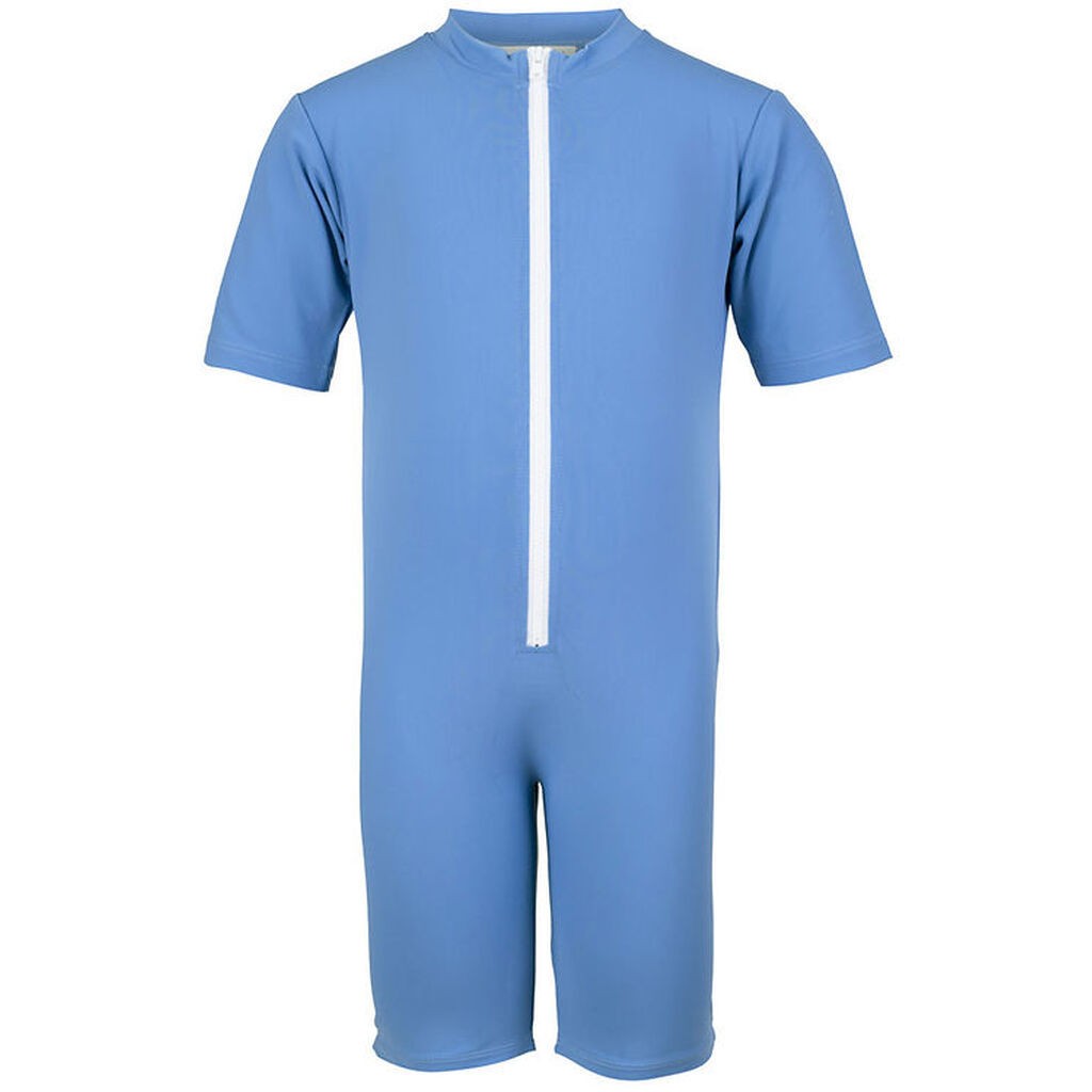 Petit Crabe Badeheldragt - Noe - UV50+ - Cornflower m. Sejlbåd