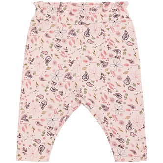 Minymo Bukser - Mauve Chalk m. Print