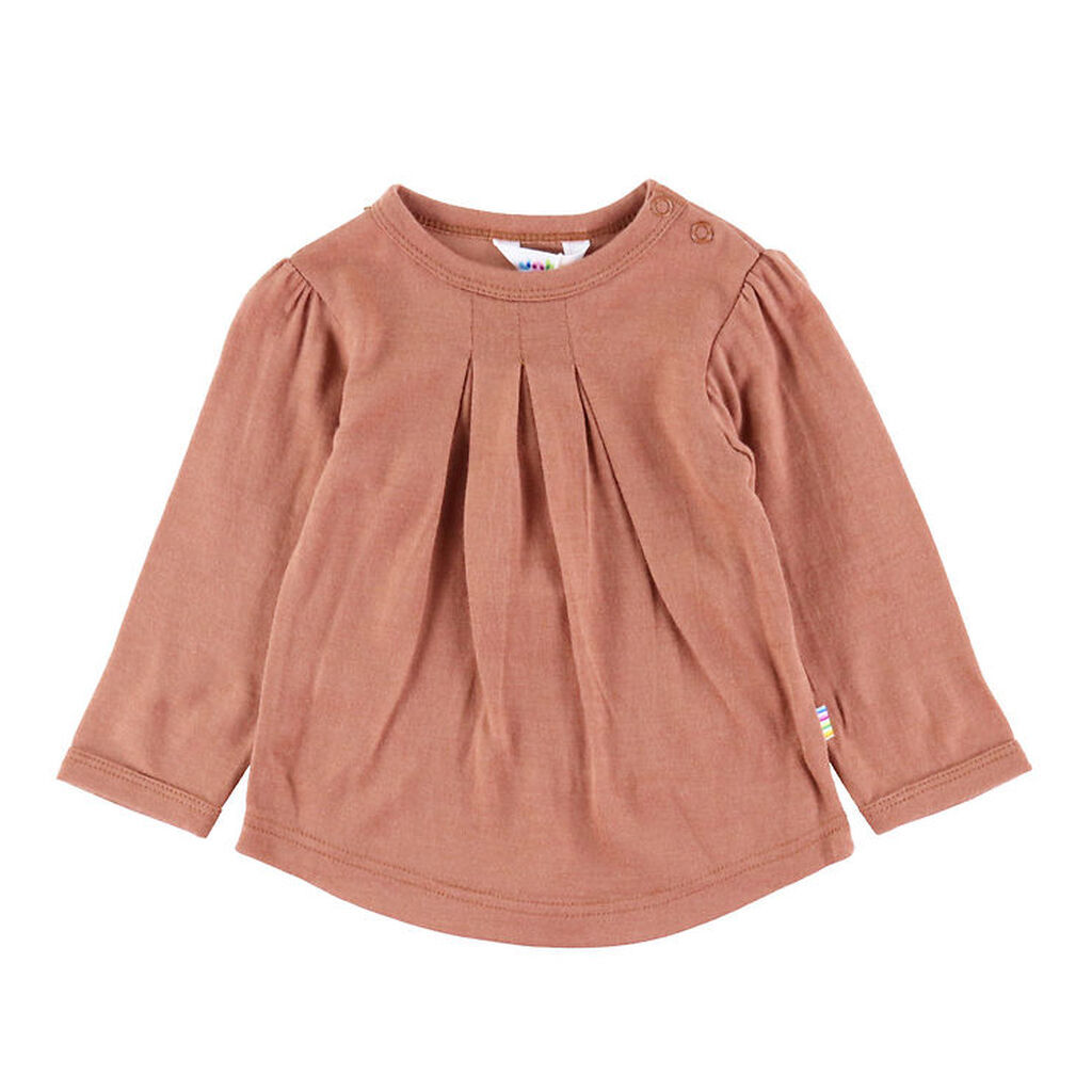 Joha Bluse - Uld - Rød/Brun