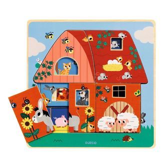 Djeco Puslespil - 3-lag - Hos Moo