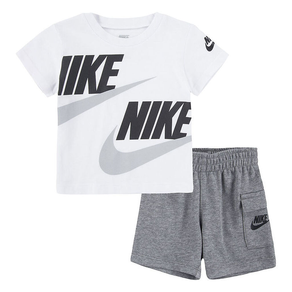 Nike Shortssæt - T-shirt/Shorts - Carbon Heather