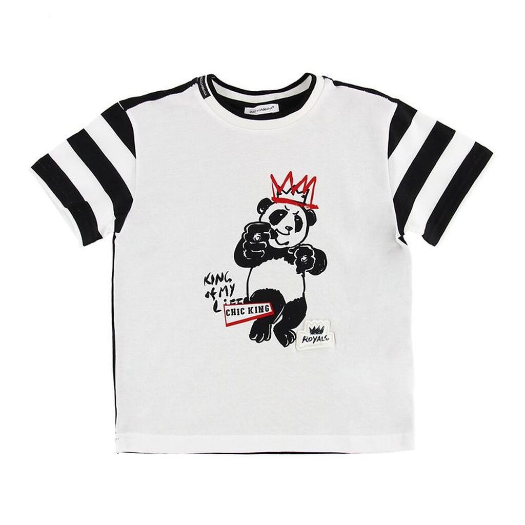 Dolce & Gabbana T-shirt - Sort/Hvid m. Panda