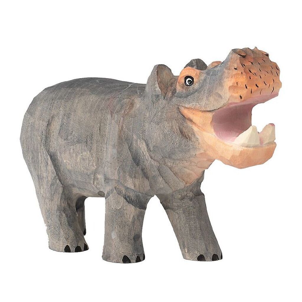 ferm Living Håndlavet Figur - 15 cm - Flodhest