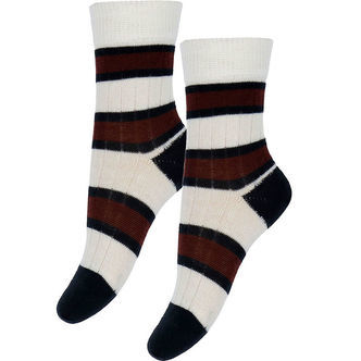 FUB Strømper - Uld - Rib - 2-pak - Ecru