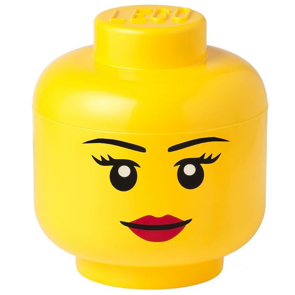 LEGOÂ® Storage Opbevaringsboks - Stor - Hoved - 27 cm - Pige