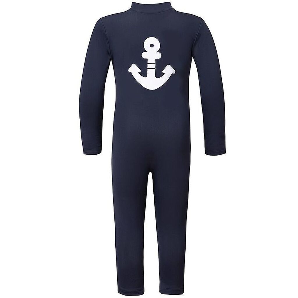 Petit Crabe Badeheldragt - Lou - UV50+ - Navy m. Anker