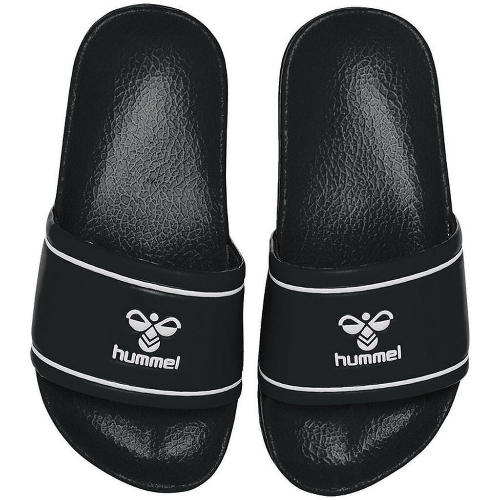 Hummel Badesandaler - Pool Slide Jr - Sort/Hvid