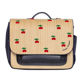 Jeune Premier Rygsæk - It Bag Midi - Raffia Cherry