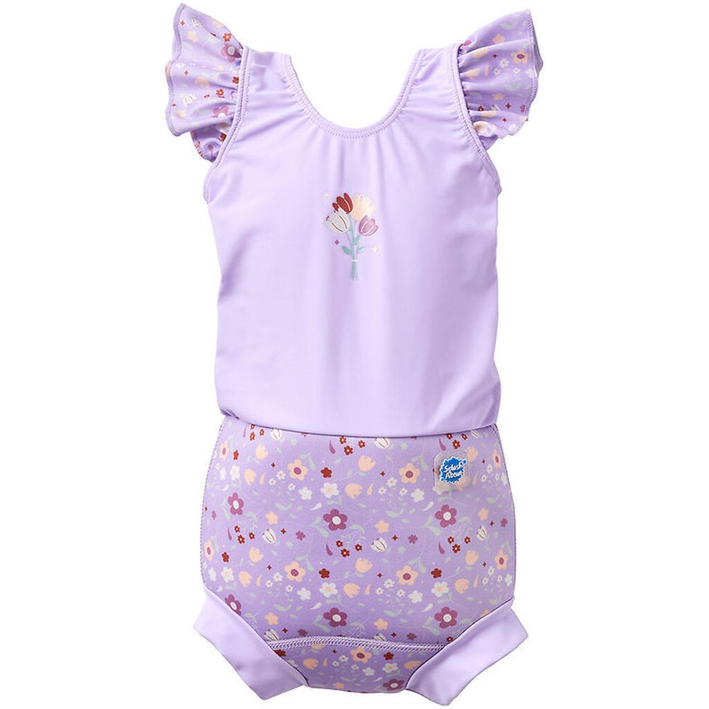 Splash About Blebadedragt - Happy Nappy Costume - Lilac Spring