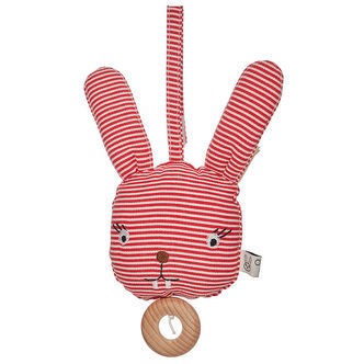 OYOY Musikuro - Rosy Rabbit - Cherry Red