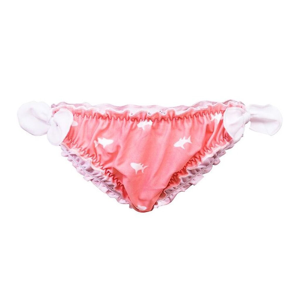 Petit Crabe Bikini Trusser m. Sløjfe - Gia - UV50+ - Koral m. Ha