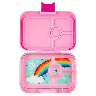 Yumbox Madkasse m. 4 Rum - Bento Panino - Power Pink