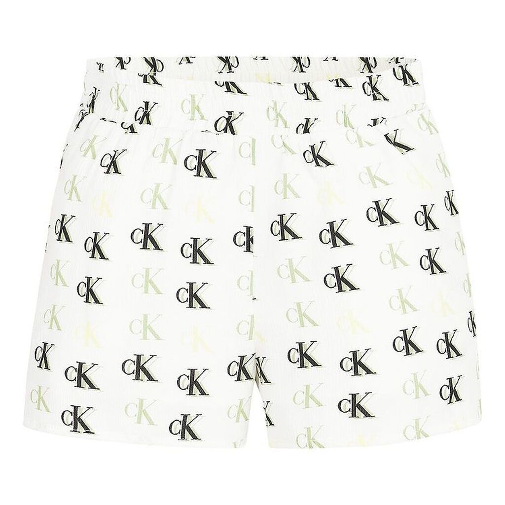 Calvin Klein Shorts - Monogram - Hvid/Grøn