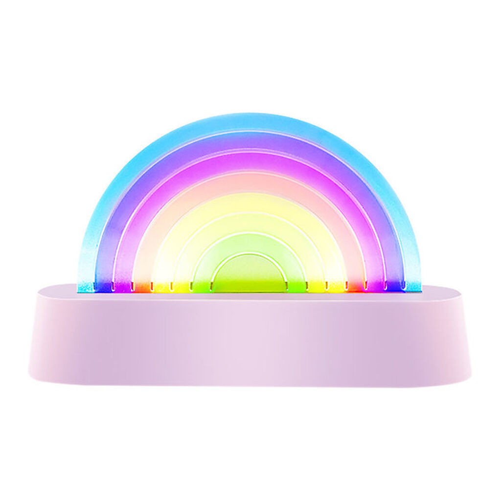 Lalarma Lampe - Dancing Rainbow - 18x11x4 cm - Lilla