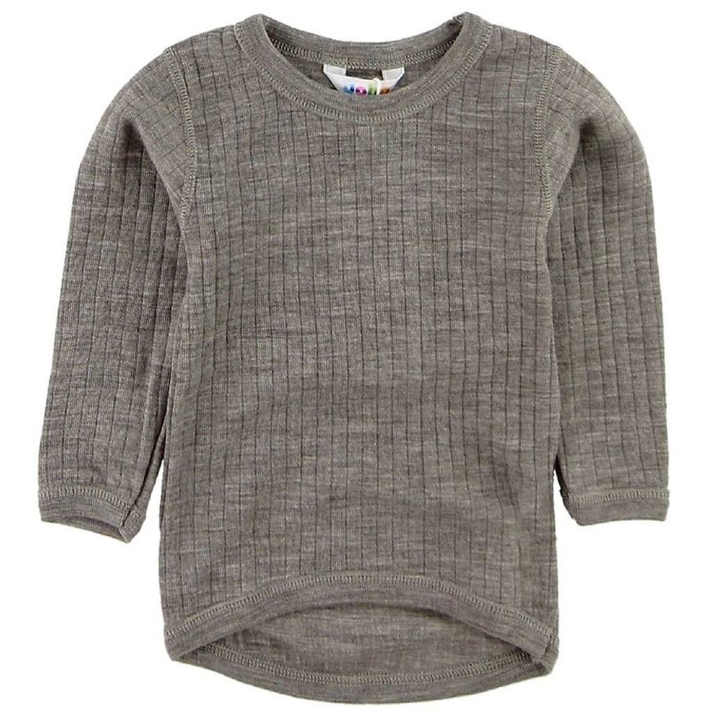 Joha Bluse - Uld - Brunmeleret