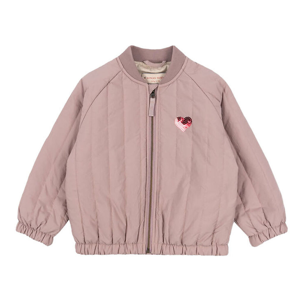 Konges Sløjd Termojakke - Juno Bomber - Deauville Mauve m. Hjert