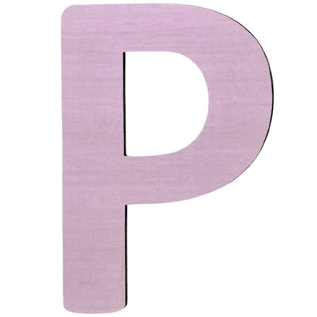 Sebra Træbogstaver - P - Pastel Pige