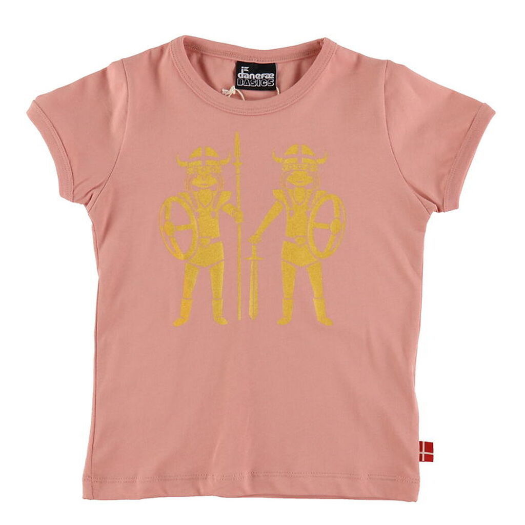 Danefæ T-Shirt - Danebasic - Soft Rose Double Trouble