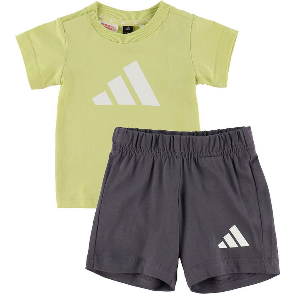 adidas Performance Sæt - T-shirt/Shorts - 160 - Powder Yellow/Hv