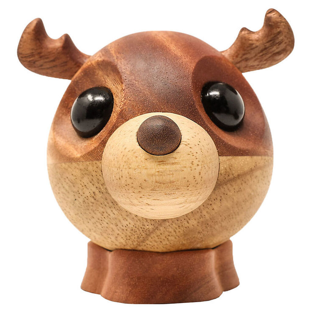 FableWood Pick-Me-Up Rensdyr - Rolf - 9 cm - Natur