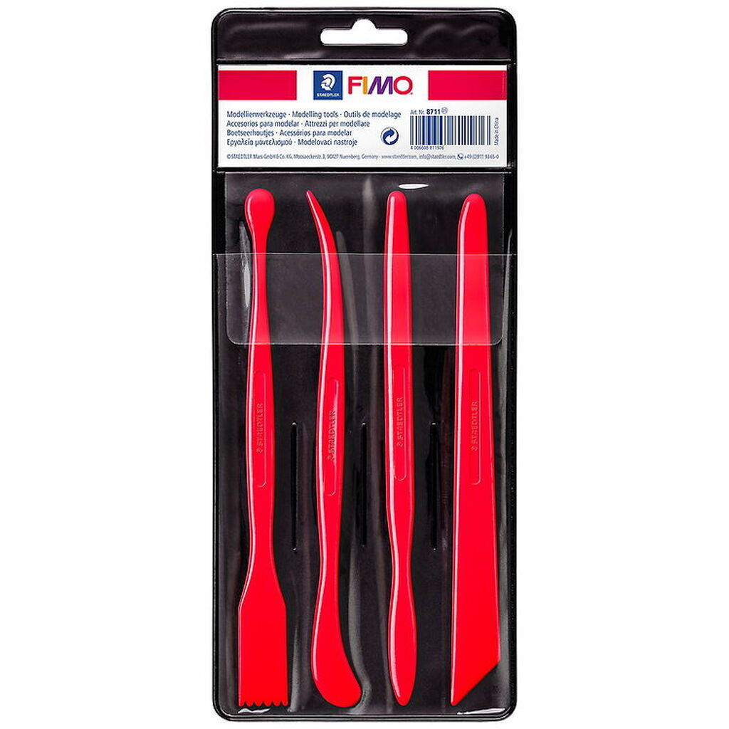Staedtler FIMO Redskaber til Modellervoks - Rød