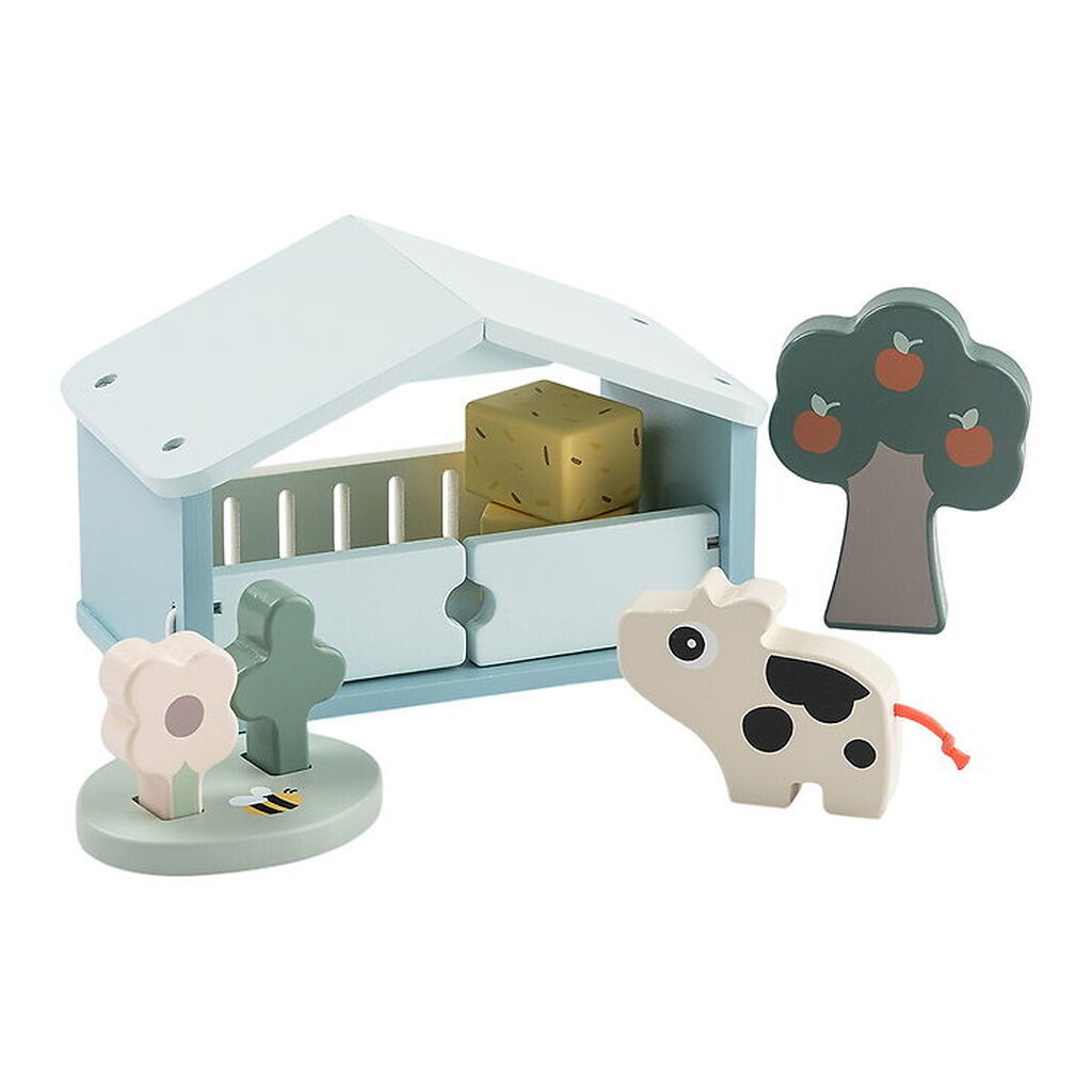 Done By Deer Legesæt - Træ - Dotti - Tiny Farm - Colour Mix