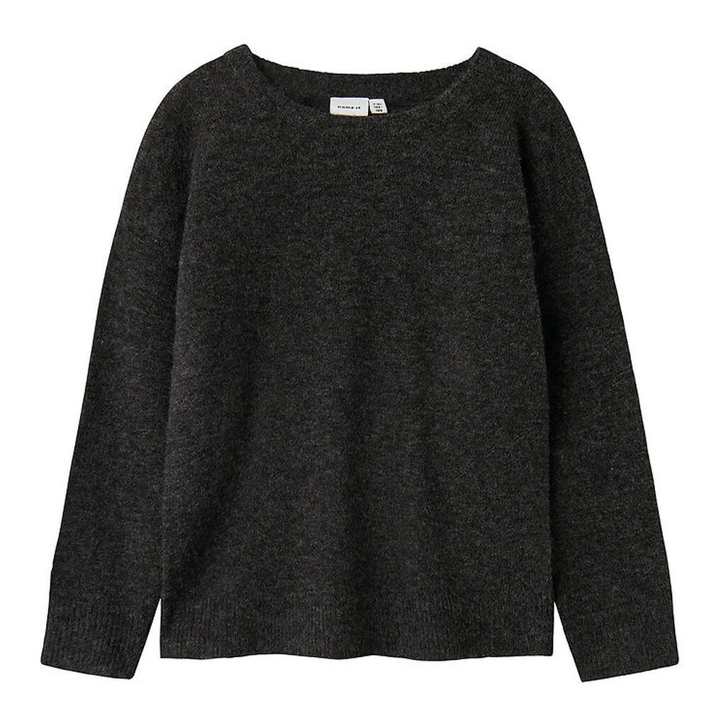 Name It Bluse - Strik - NkmTalils - Dark Grey Melange