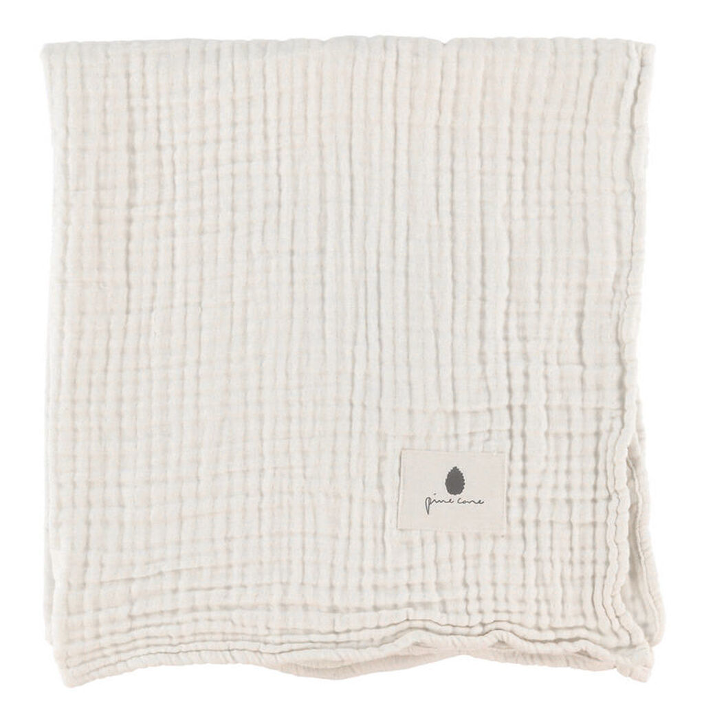 Pine Cone Babysvøb - 120x120 cm - Kadera - Cream