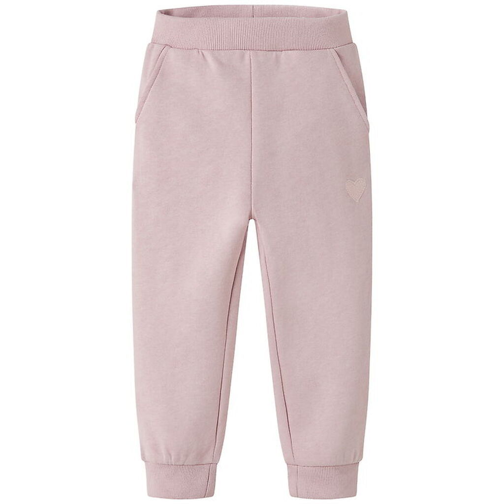 Name It Sweatpants - NmfVima - Burnished Lilac/Heart Embroidery