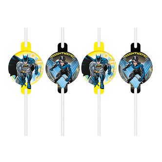 Decorata Party Sugerør - 4-pak - Batman Rogue Rage