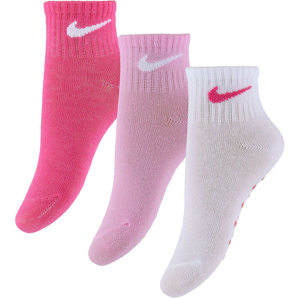 Nike Strømper - 3-pak - Dark Hyper Pink/Røsa/Hvid